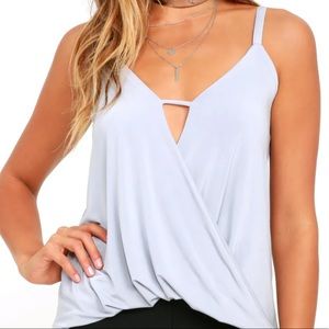 Lulus Loops-y Daisy Grey Top